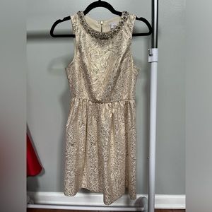 Cooperative Gold Cocktail Dress, size 0